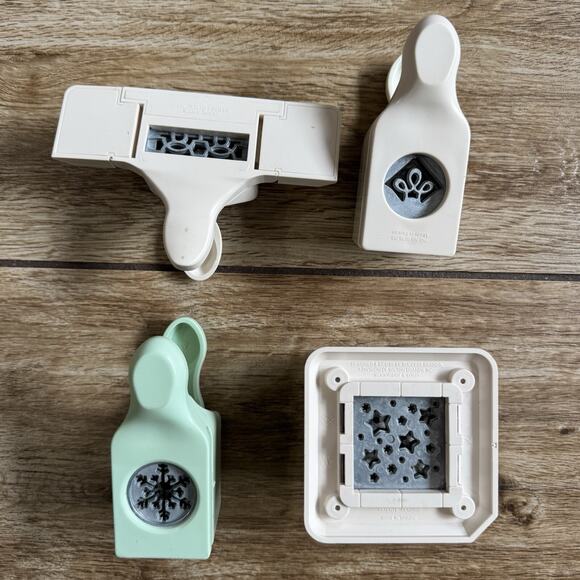 Martha Stewart Paper Punch Edge Corner LOT Crafting Linked Stars Snowflake - Picture 6 of 9